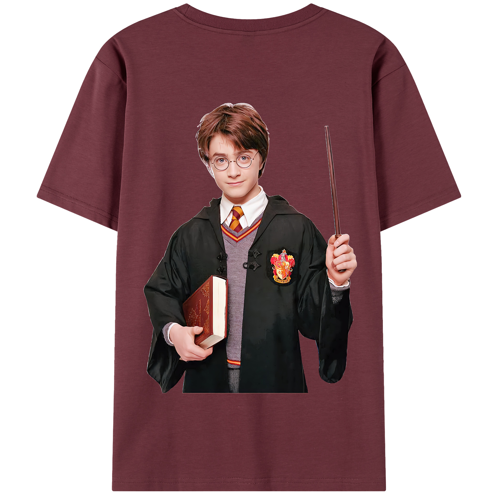 （画像用） Harry Potter ハリー・ポッターシリーズ 綿100％半袖Tシャツ（背面プリント）